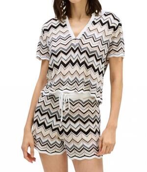 NEW ALLISON NEW YORK shay pullover in neutral multi